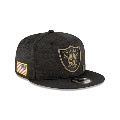 Sapca New Era Las Vegas Raiders NFL Salute To Service 9FIFTY Snapback - Negrii